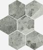 Мозаика Cha. Ext. Silver Mosaico Hexagon 25x90