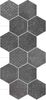 Декор Hexagon Melange Black Mix 25.4x29.2