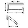 Держатель для туалетной бумаги Axor Universal