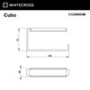 Держатель для туалетной бумаги Whitecross Cubo оружейная сталь