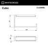 Держатель для туалетной бумаги Whitecross Cubo чёрный мат