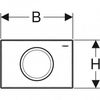 Кнопка смыва Geberit Delta 15