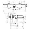 Термостат для ванны с душем Hansgrohe Ecostat Fine