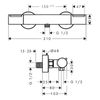 Термостат для душа Hansgrohe Ecostat Fine