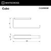 Полотенцедержатель Whitecross Cubo, оружейная сталь