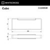 Полотенцедержатель Whitecross Cubo оружейная сталь