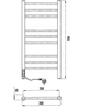Полотенцесушитель электрический Laris Астор ЧКЧ П9 350/700 черный, L
