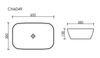 Раковина накладная Ceramica Nova Element Темный Антрацит - 6