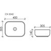 Раковина накладная Ceramica Nova Element Белый Глянцевый - 6