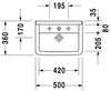 Раковина подвесная Duravit Starck-3 - 4