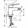 Смеситель для биде Hansgrohe Logis E - 2