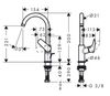 Смеситель для раковины Hansgrohe Logis - 6