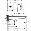 Смеситель для раковины Hansgrohe Logis Fine