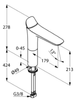 Смеситель для раковины Kludi Ambienta - 8