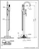 Напольный смеситель AltroBagno Metropoli - 5