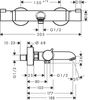 Смесители для ванны с душем Hansgrohe Ecostat Comfort