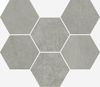 Мозаика Hexagon Grey 25x29