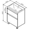 Тумба под раковину Am.Pm X-Joy 65
