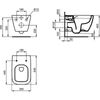 Унитаз подвесной Ideal Standard is i.life B - 7