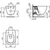 Унитаз подвесной Ideal Standard Tesi AquaBlade - 5