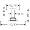 Верхний душ Axor Shower Solutions