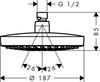 Верхний душ Hansgrohe Croma Select E 180 2jet - 4