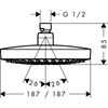Верхний душ Hansgrohe Croma Select E - 4